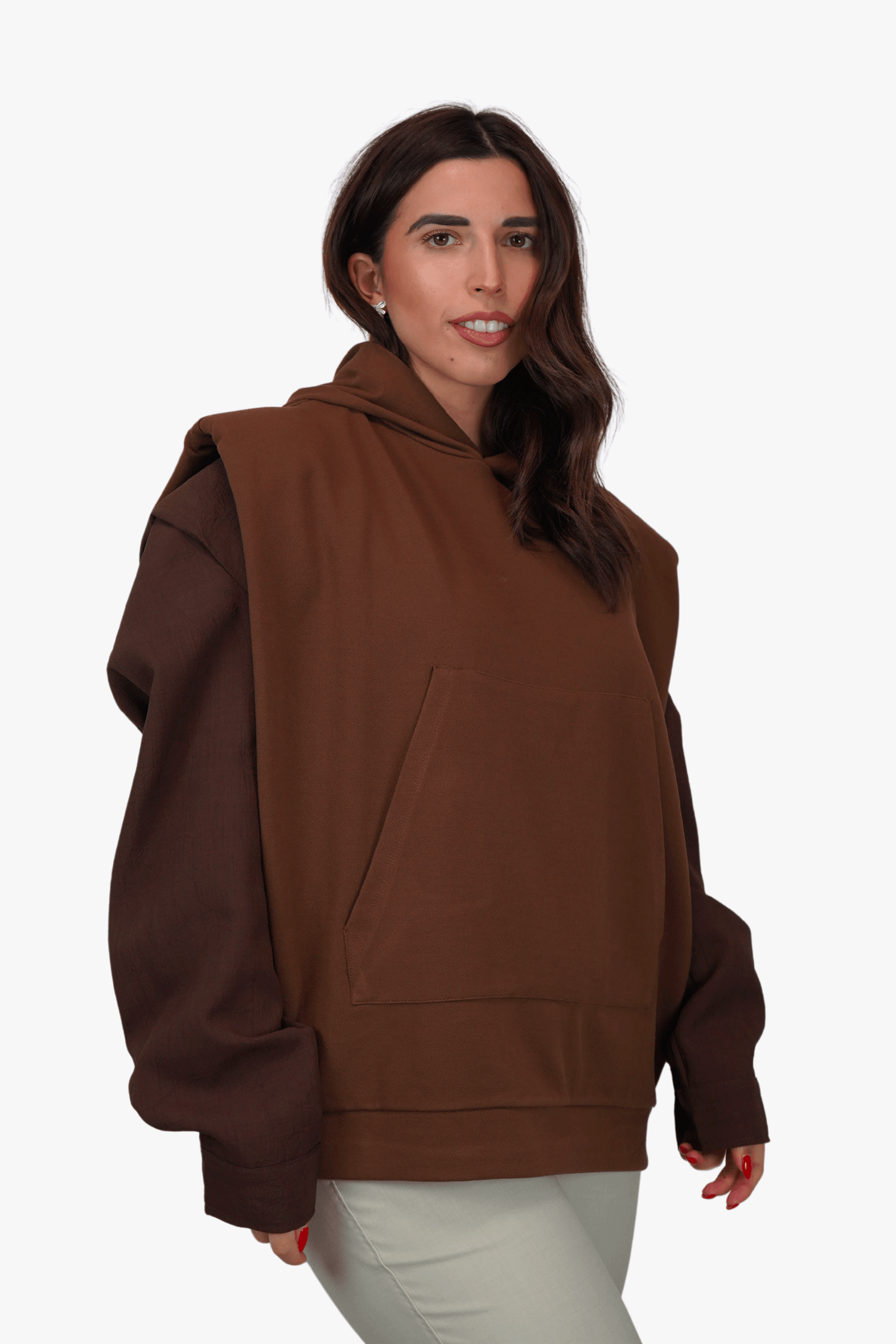 GILET MARRONE TEX